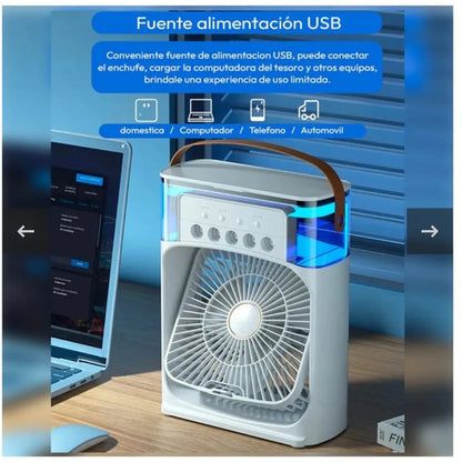 Ventilador humidificador cuadrado