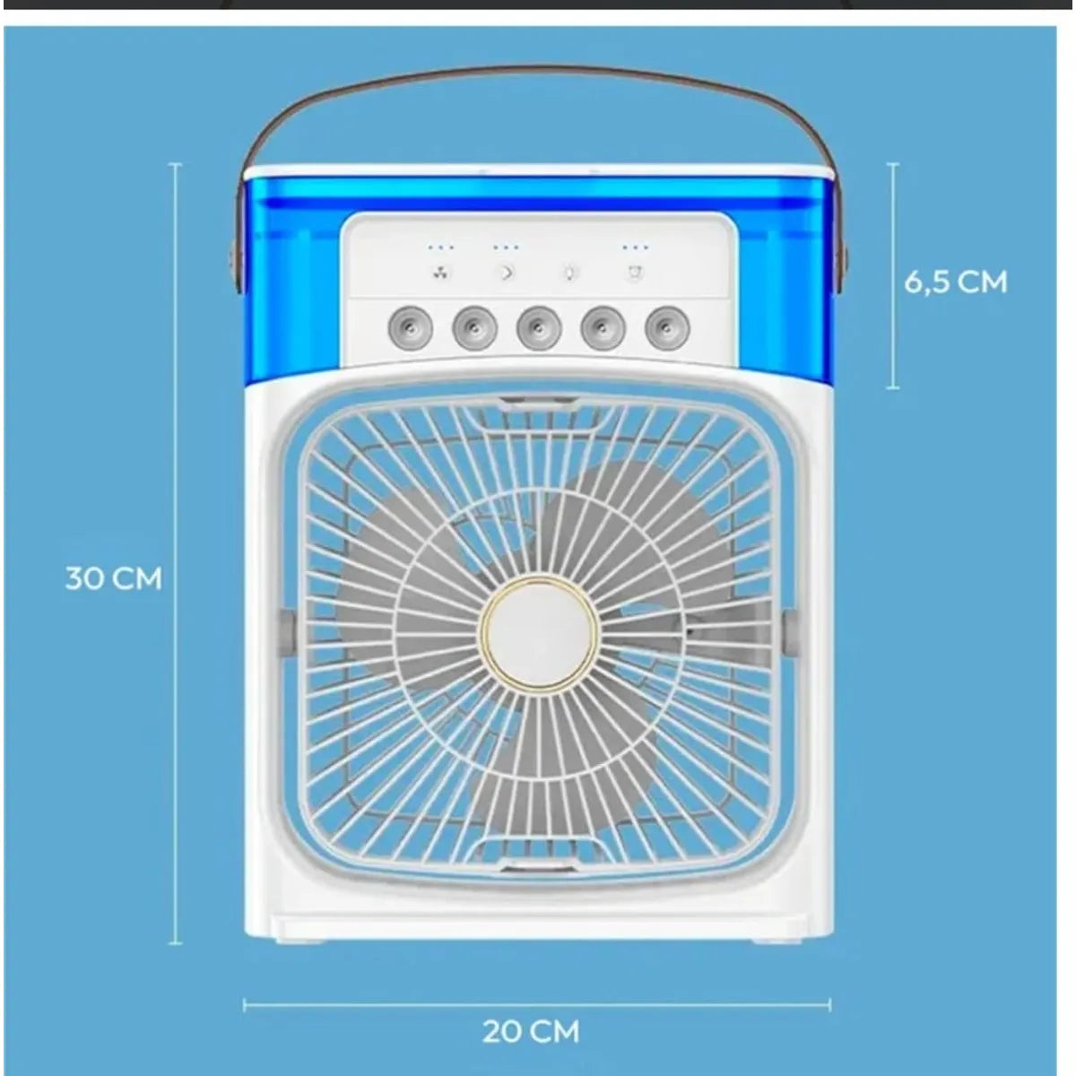 Ventilador humidificador cuadrado